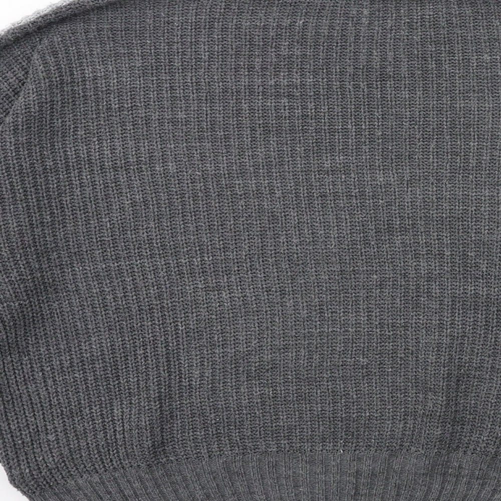 New Look Girls Grey  Knit Pullover Jumper Size 14 Years