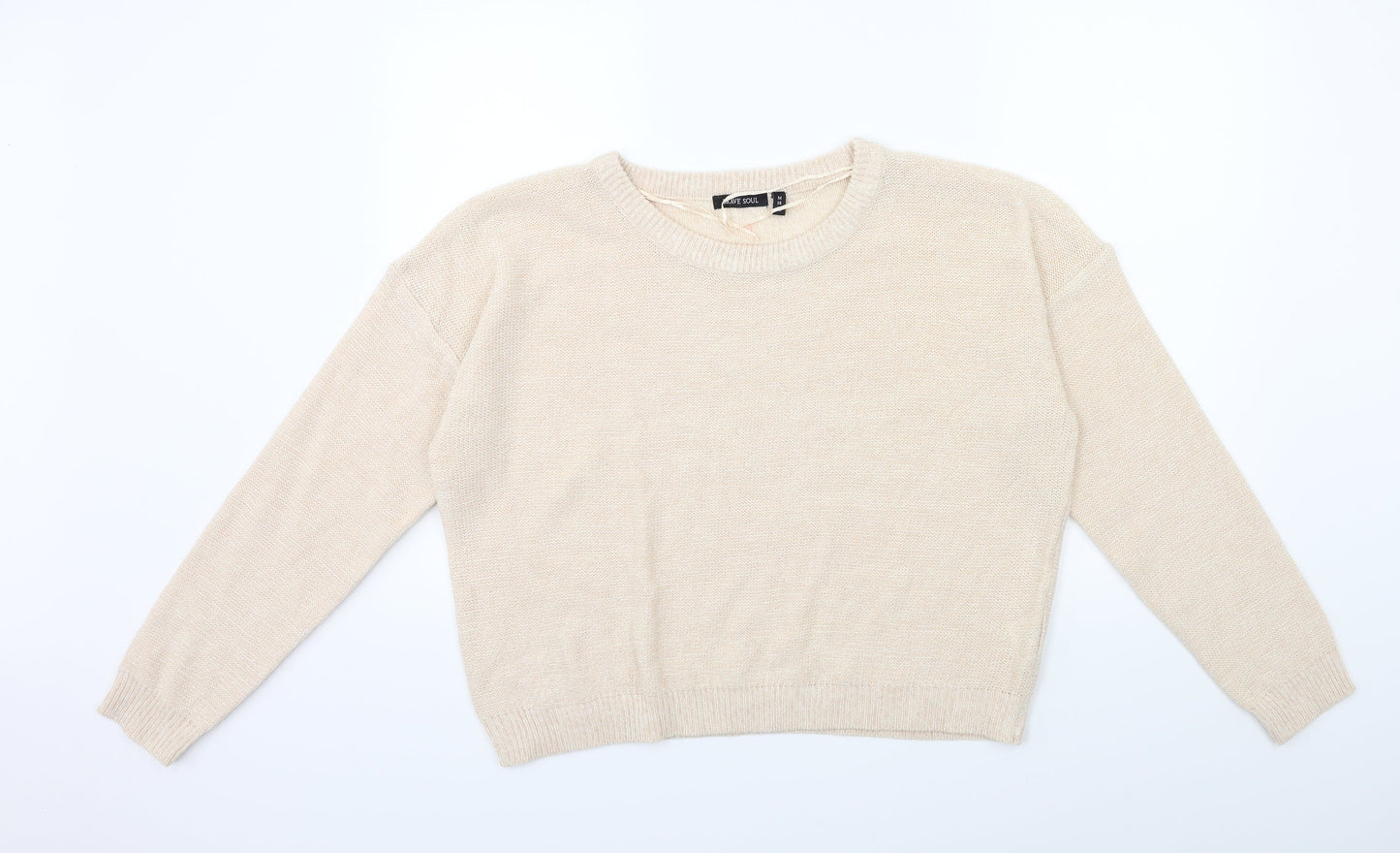 Brave Soul Womens Pink  Knit Pullover Jumper Size M