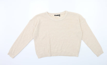 Brave Soul Womens Pink  Knit Pullover Jumper Size M