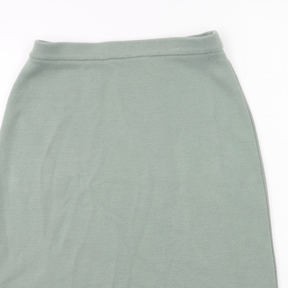 Classic Womens Grey  Knit A-Line Skirt Size 12