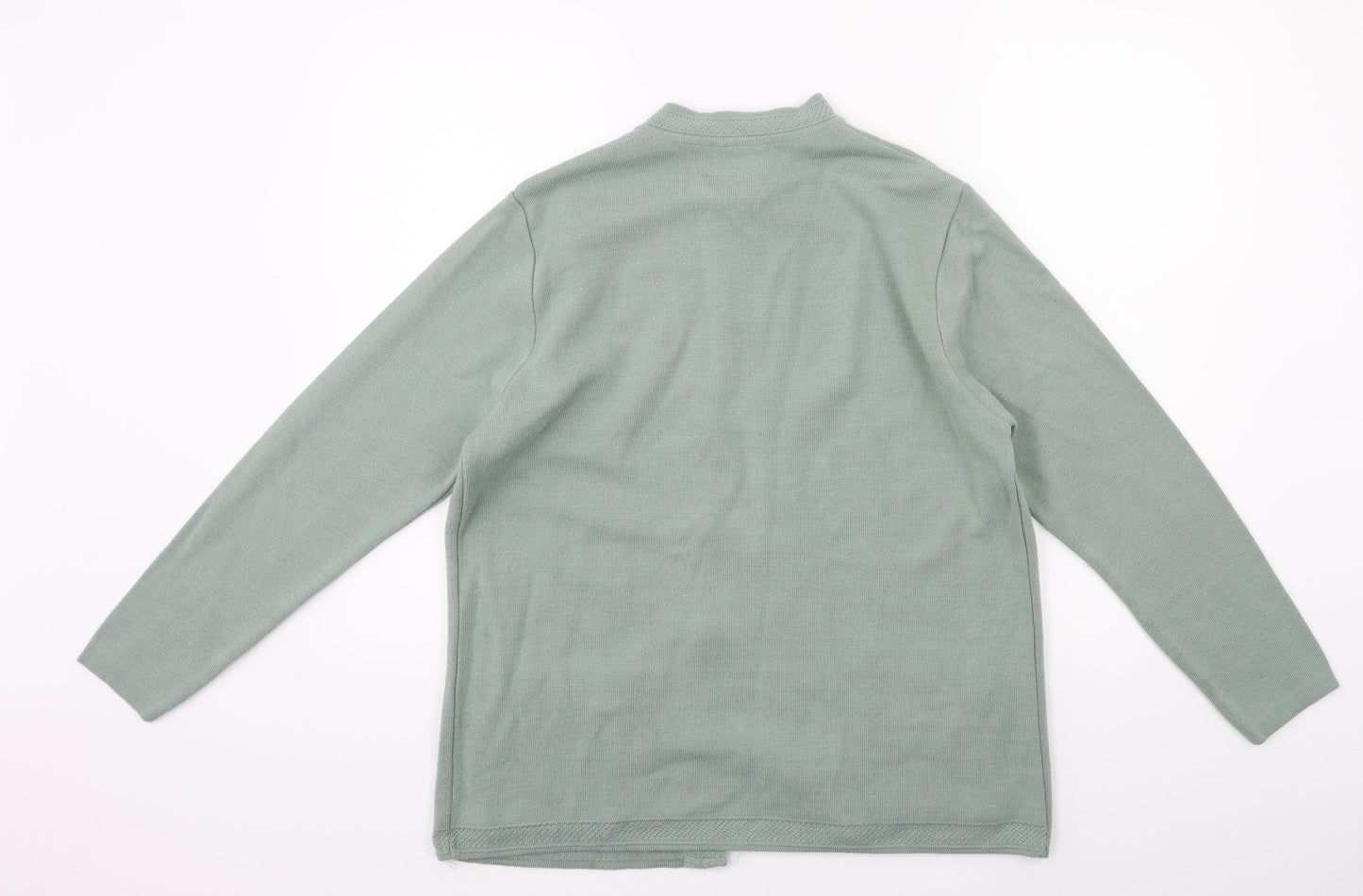 Classic Womens Green  Knit Cape Jumper Size 12