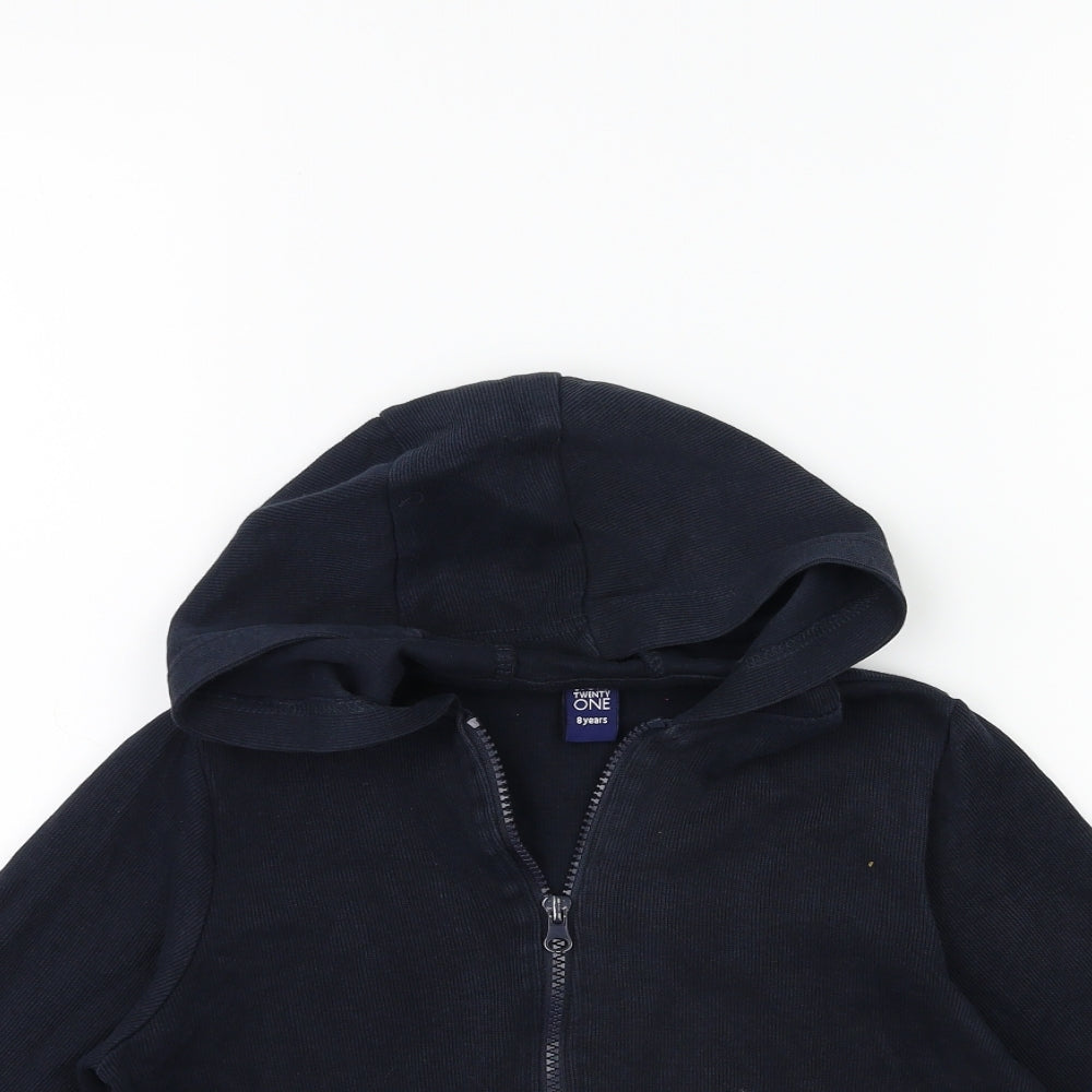Store Twenty One Boys Blue   Full Zip Hoodie Size 8 Years