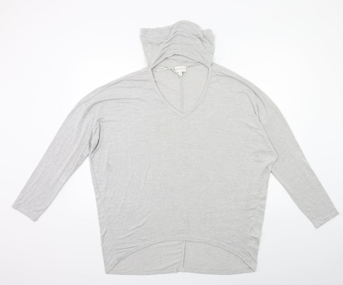 Apricot Womens Grey  Knit Pullover Jumper Size M