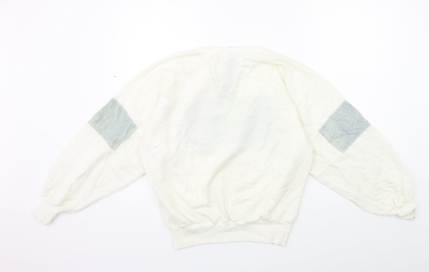 Lee Mens White  Knit Pullover Jumper Size S