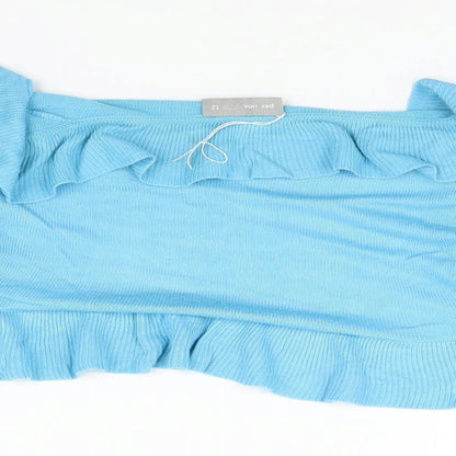 Per Una Womens Blue   Cardigan Jumper Size 12