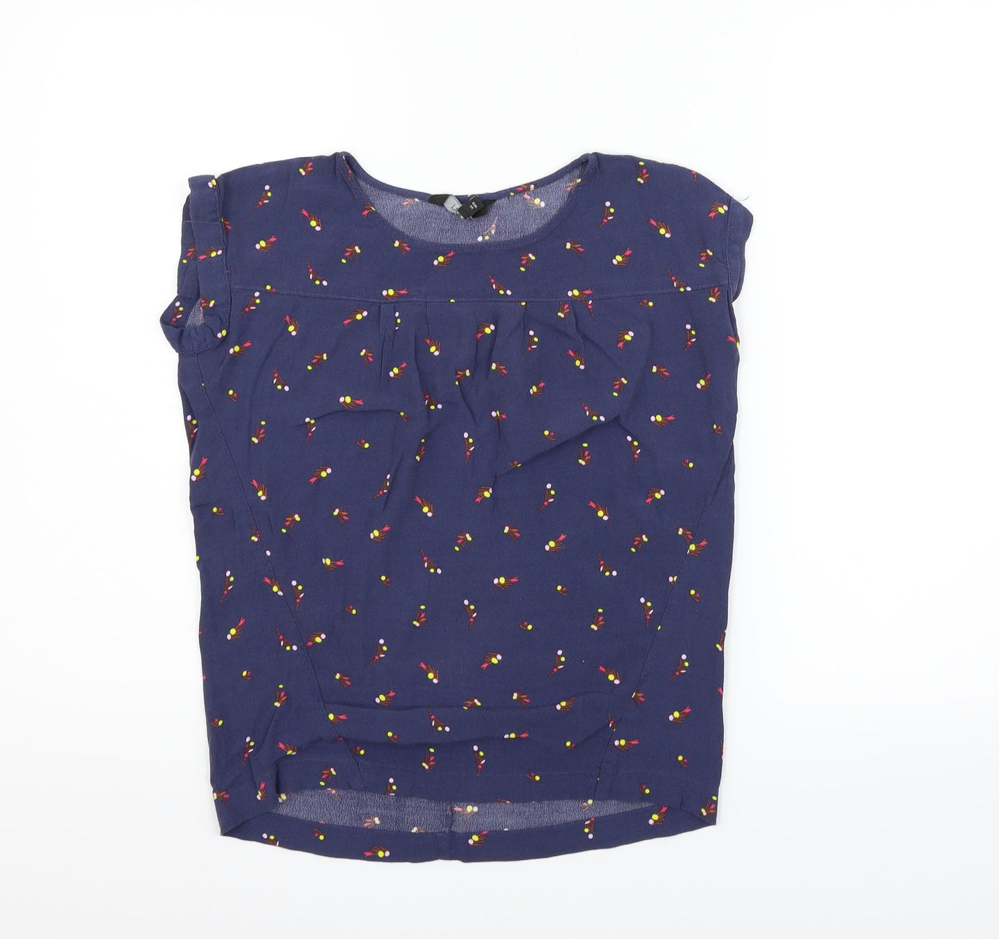 Womens UK Size 6 NEXT Blue Basic Blouse
