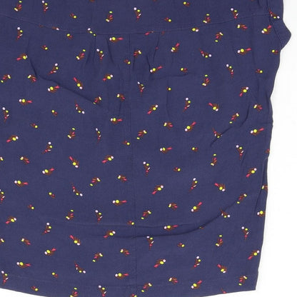 Womens UK Size 6 NEXT Blue Basic Blouse