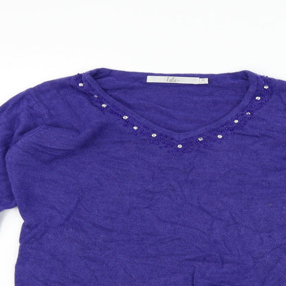 ble Womens Blue   Pullover Jumper Size M