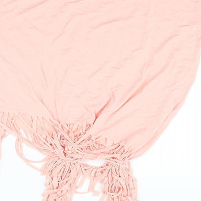 Boohoo Womens Pink Houndstooth  Basic Polo Size 16