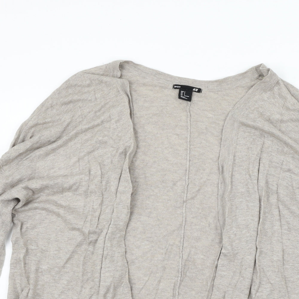 H&M Womens Grey   Cardigan Jumper Size S