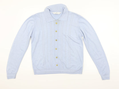 Womens UK Size 12 Marks and Spencer Blue Basic Polo