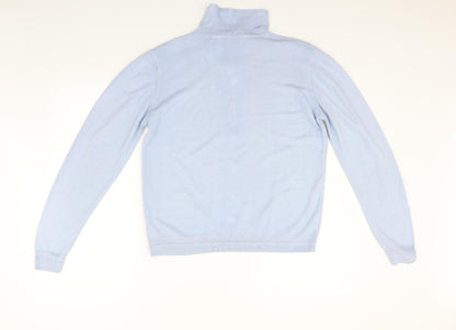 Womens UK Size 12 Marks and Spencer Blue Basic Polo