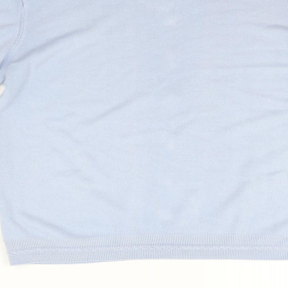 Womens UK Size 12 Marks and Spencer Blue Basic Polo