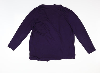 Just Elegance Womens Purple   Cardigan Jumper Size M