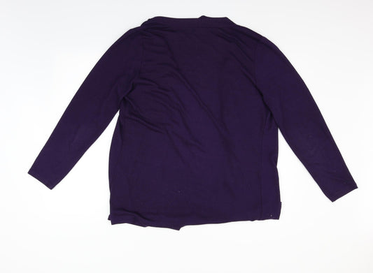 Just Elegance Womens Purple   Cardigan Jumper Size M
