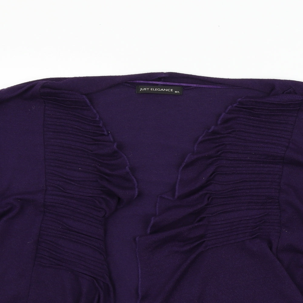 Just Elegance Womens Purple   Cardigan Jumper Size M