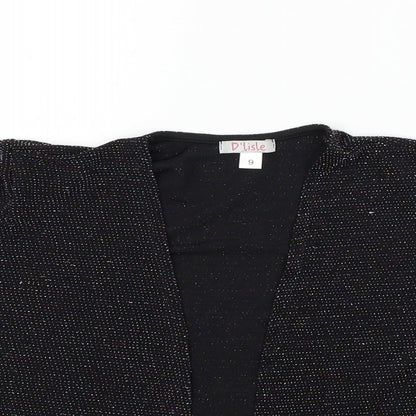 D'lisle Girls Black   Cardigan Jumper Size 9 Years