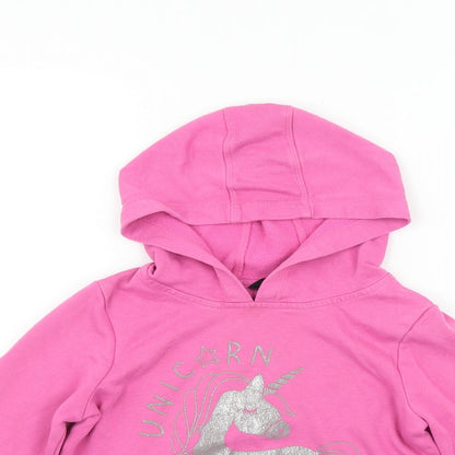 George Girls Pink   Pullover Hoodie Size 9-10 Years  - UNICORN
