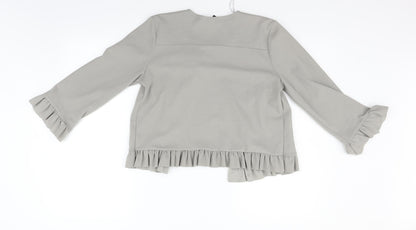Womens UK Size 10 New Look Grey Jacket