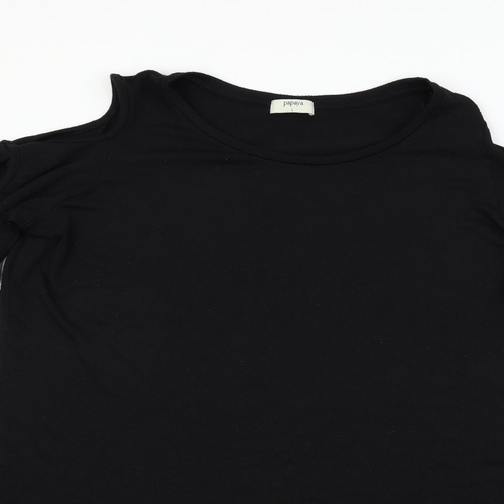 Papaya Womens Black   Jacket Dress  Size L