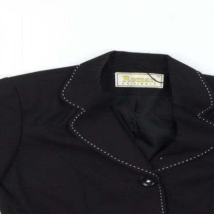 Womens UK Size 10 Roman Black Jacket
