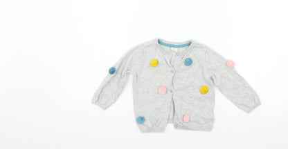 Primark Baby Grey Houndstooth  Cardigan Jumper Size 18-24 Months