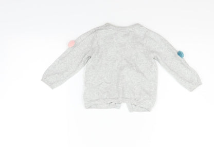 Primark Baby Grey Houndstooth  Cardigan Jumper Size 18-24 Months