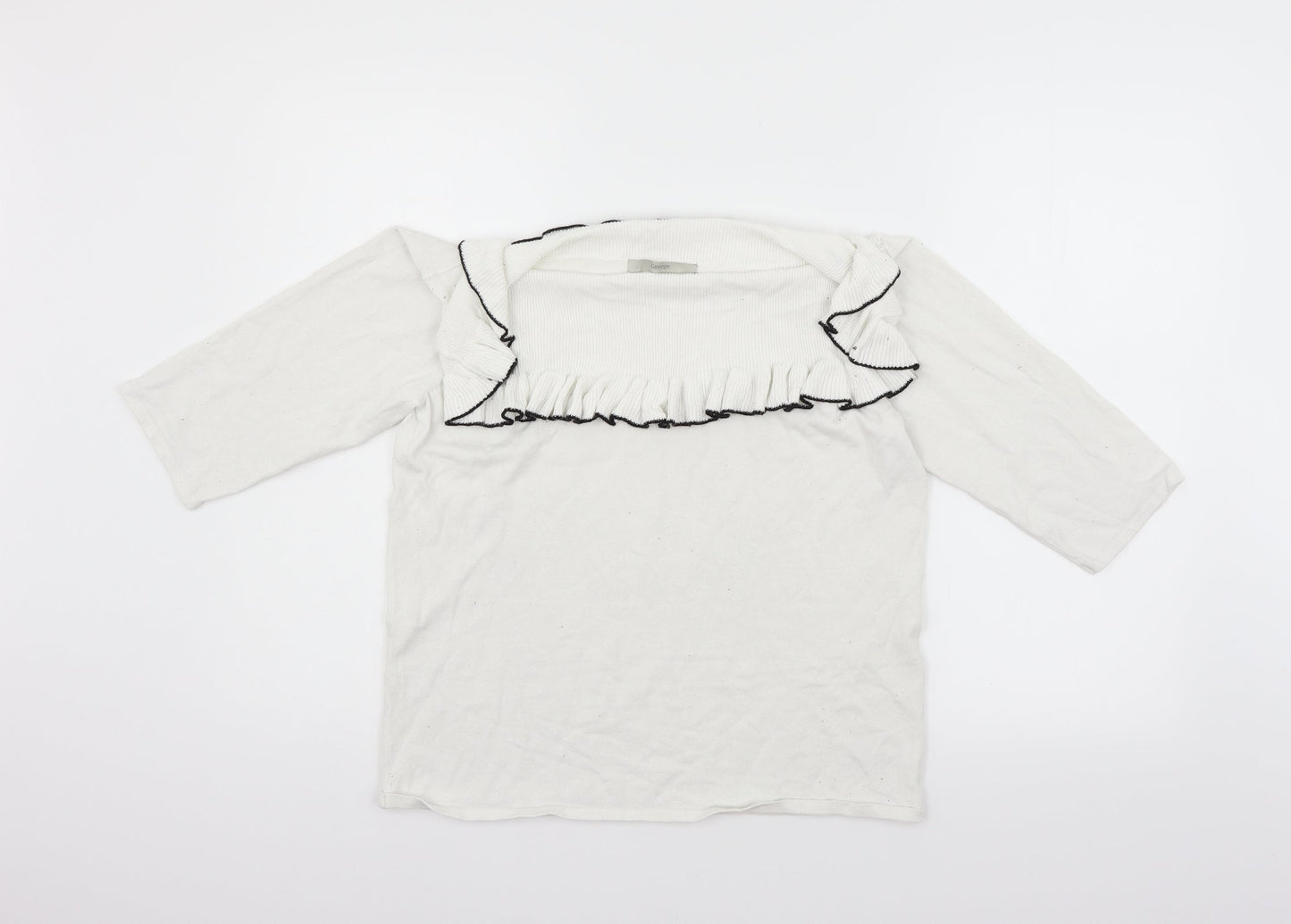 George Womens White   Pullover Jumper Size 18