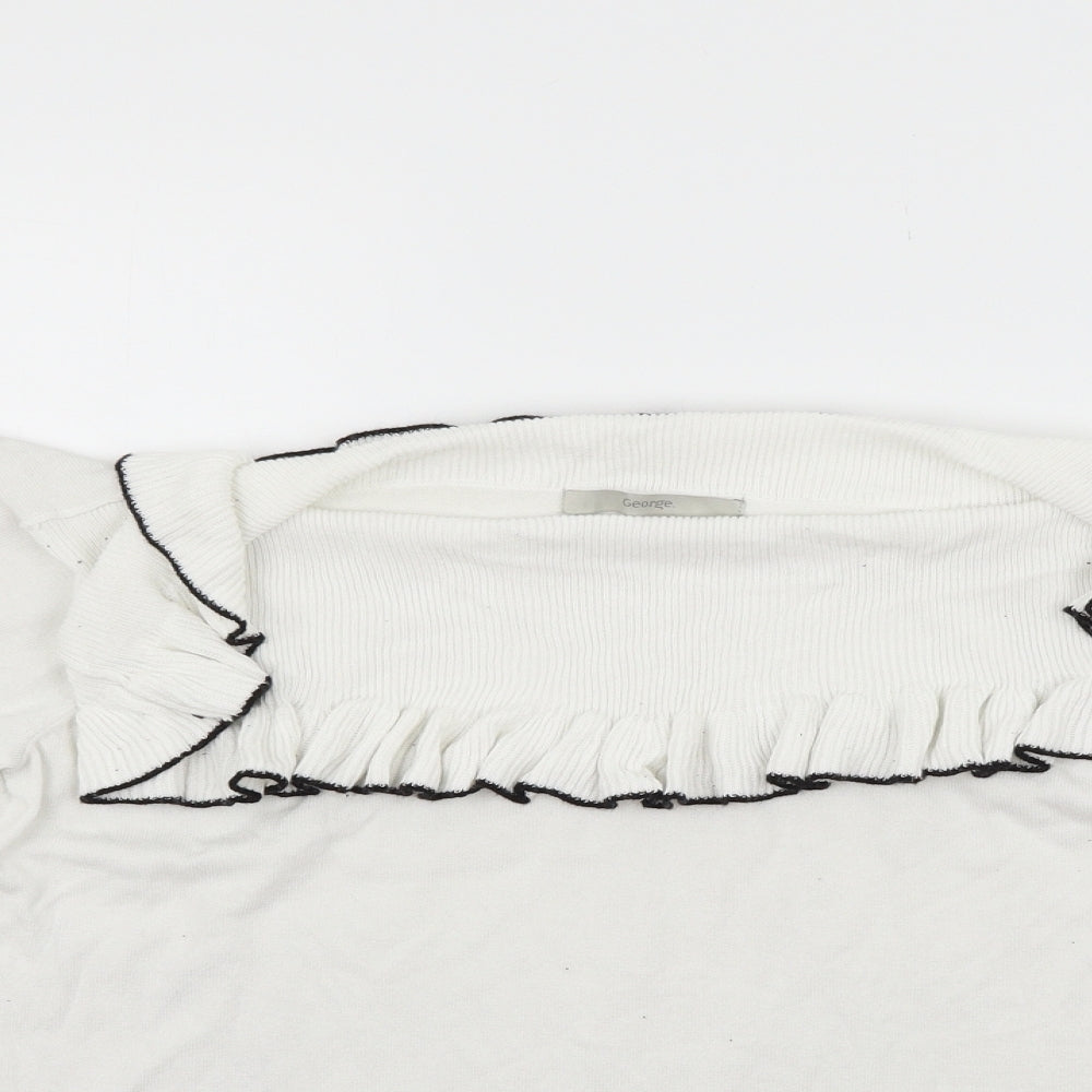 George Womens White   Pullover Jumper Size 18