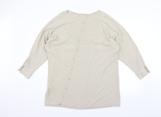 Preworn Womens Beige   Pullover Jumper Size 2XL