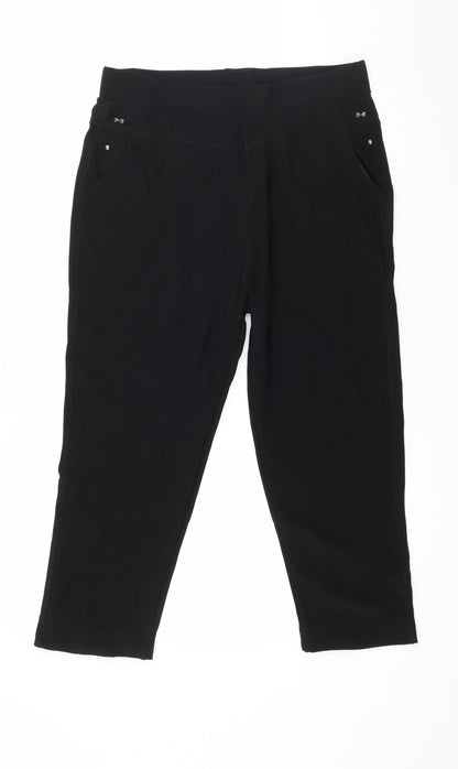 Womens UK Size 32 in Preworn  Capri Black Leggings