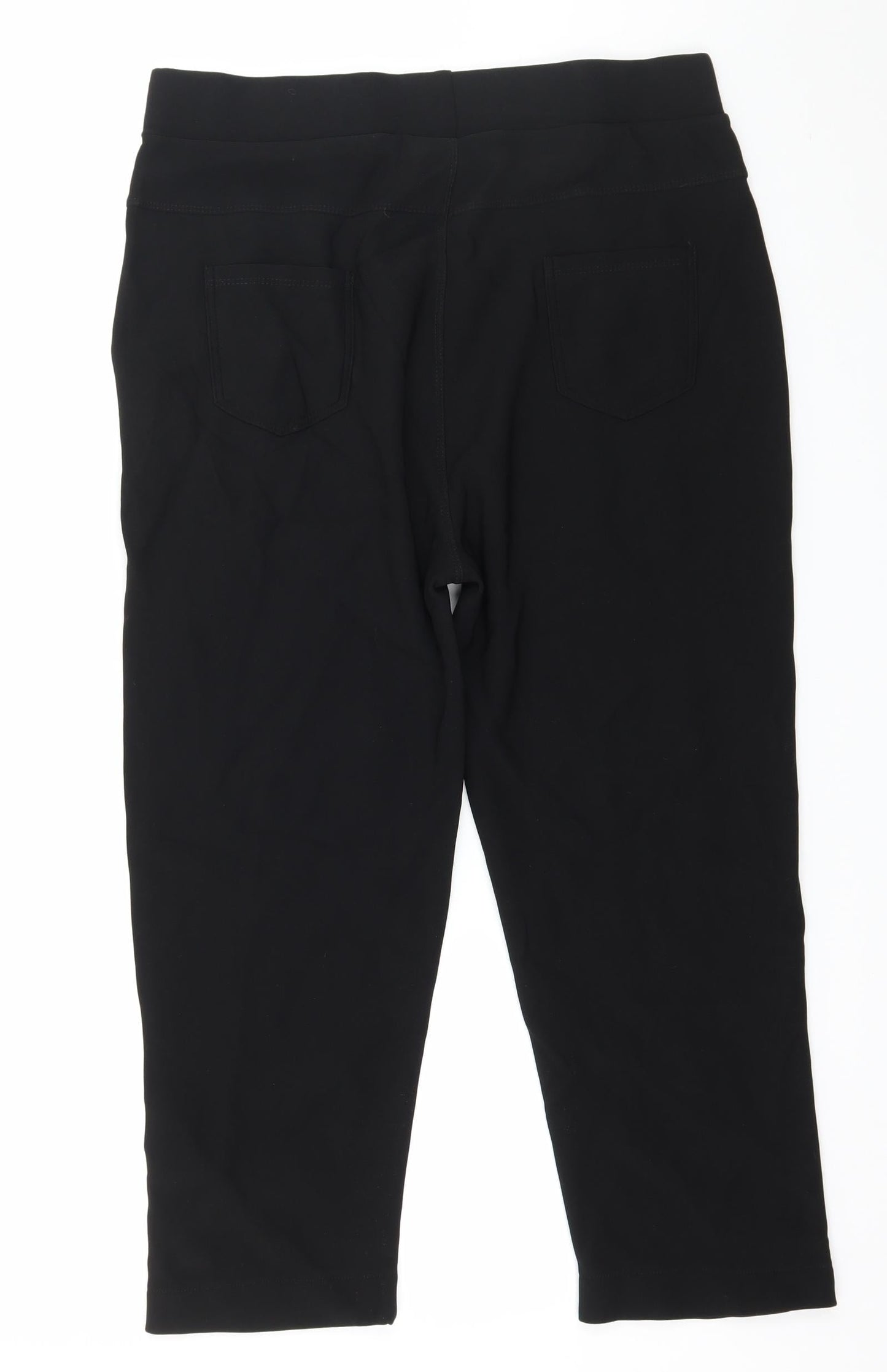 Womens UK Size 32 in Preworn  Capri Black Leggings