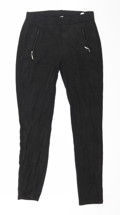 Yessica Womens Black  Jersey Capri Leggings Size 30 in L25 in