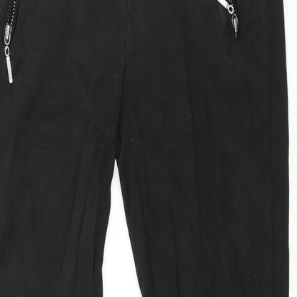 Yessica Womens Black  Jersey Capri Leggings Size 30 in L25 in