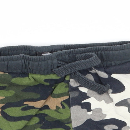 NEXT Boys Green Camouflage Jersey Jogger Trousers Size 12-18 Months