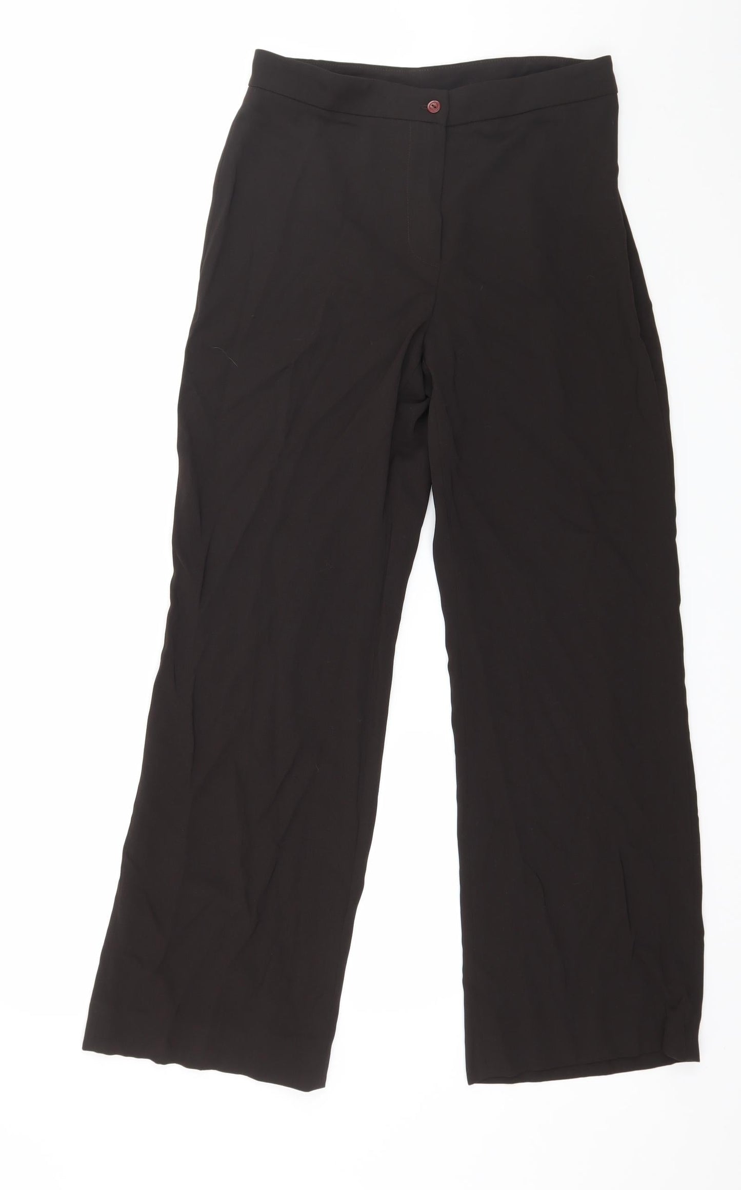 Womens UK Size 12 Preworn Regular Fit  Brown Trousers