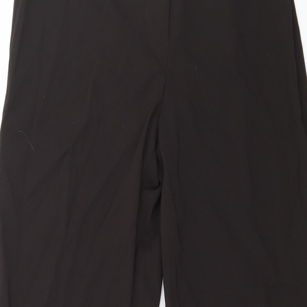 Womens UK Size 12 Preworn Regular Fit  Brown Trousers