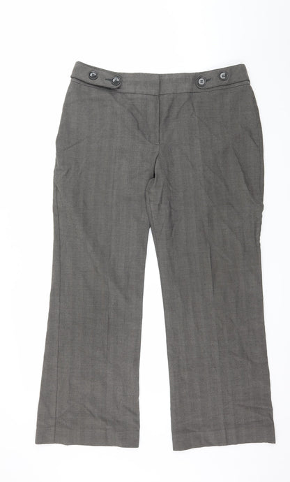 Womens UK Size 16 Marks and Spencer Regular Fit  Grey Trousers