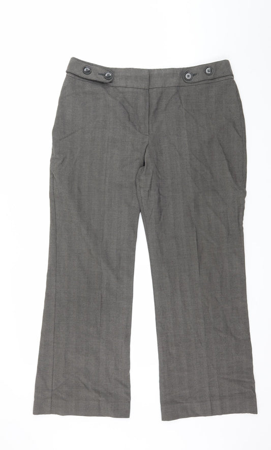 Womens UK Size 16 Marks and Spencer Regular Fit  Grey Trousers