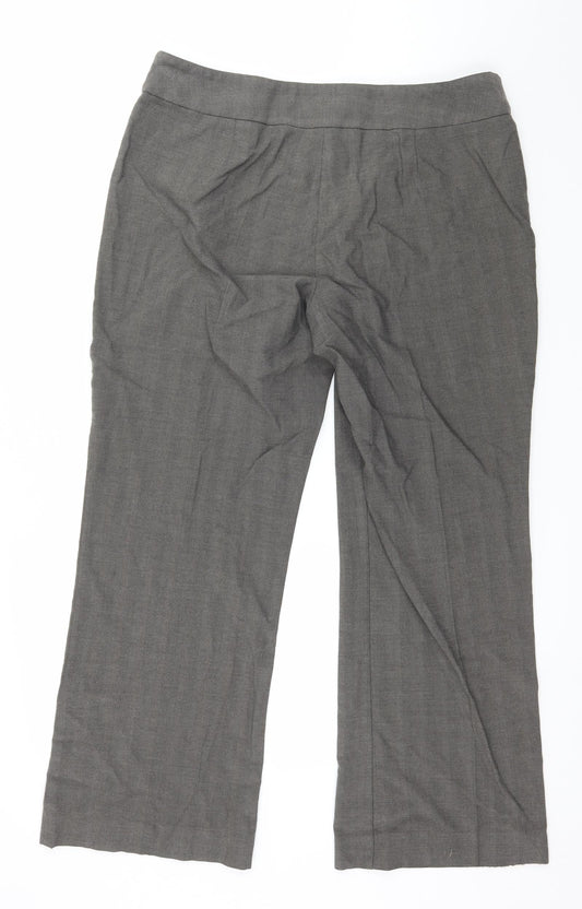 Womens UK Size 16 Marks and Spencer Regular Fit  Grey Trousers