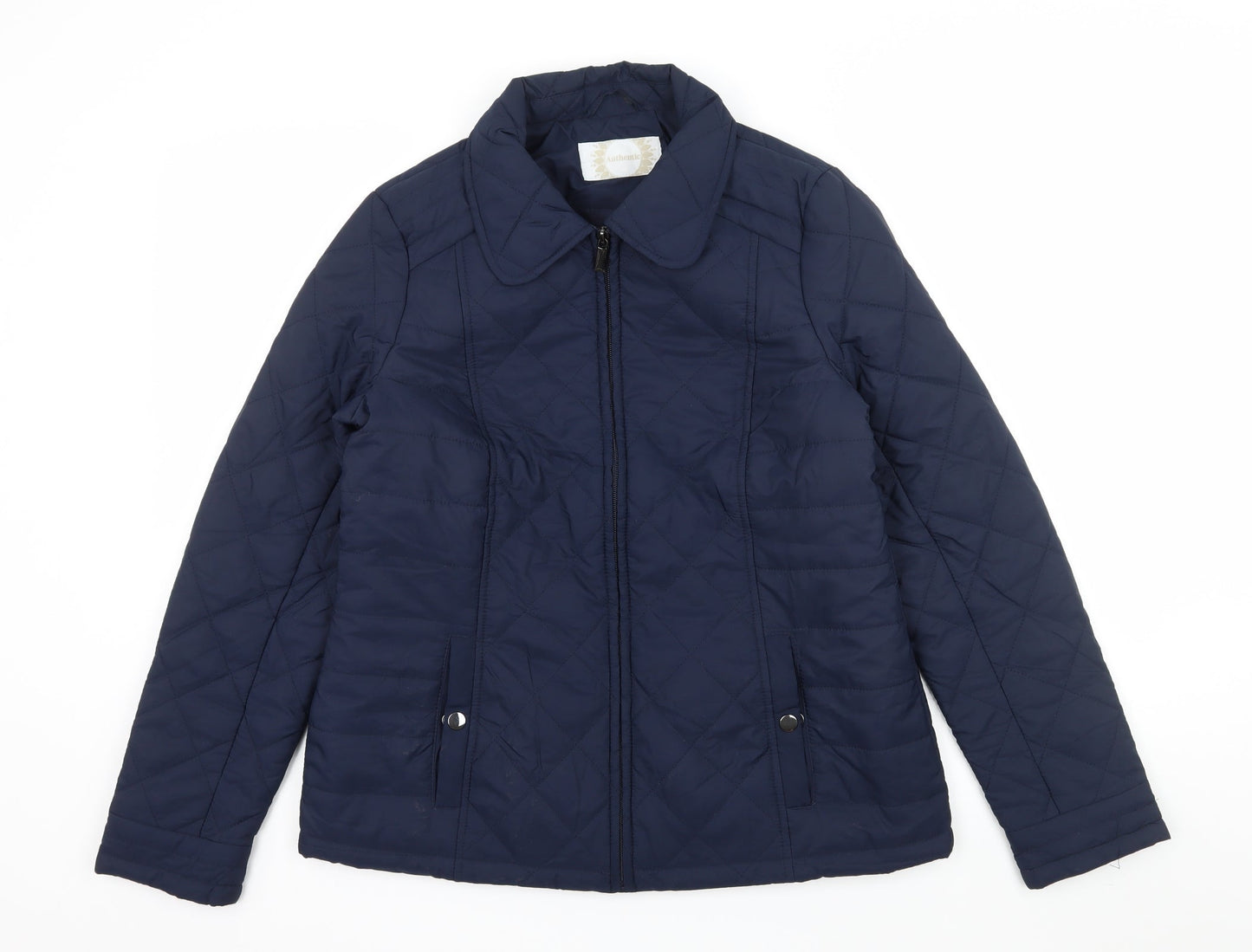 Womens UK Size 12 BHS Blue Puffer Jacket
