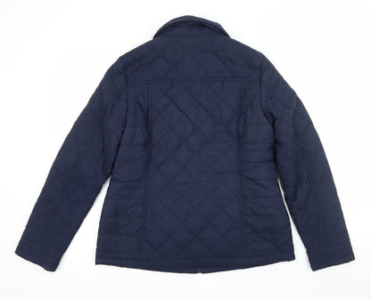 Womens UK Size 12 BHS Blue Puffer Jacket