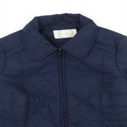 Womens UK Size 12 BHS Blue Puffer Jacket