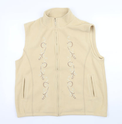 Pure & Natural Womens Ivory  Fleece Jacket  Size L