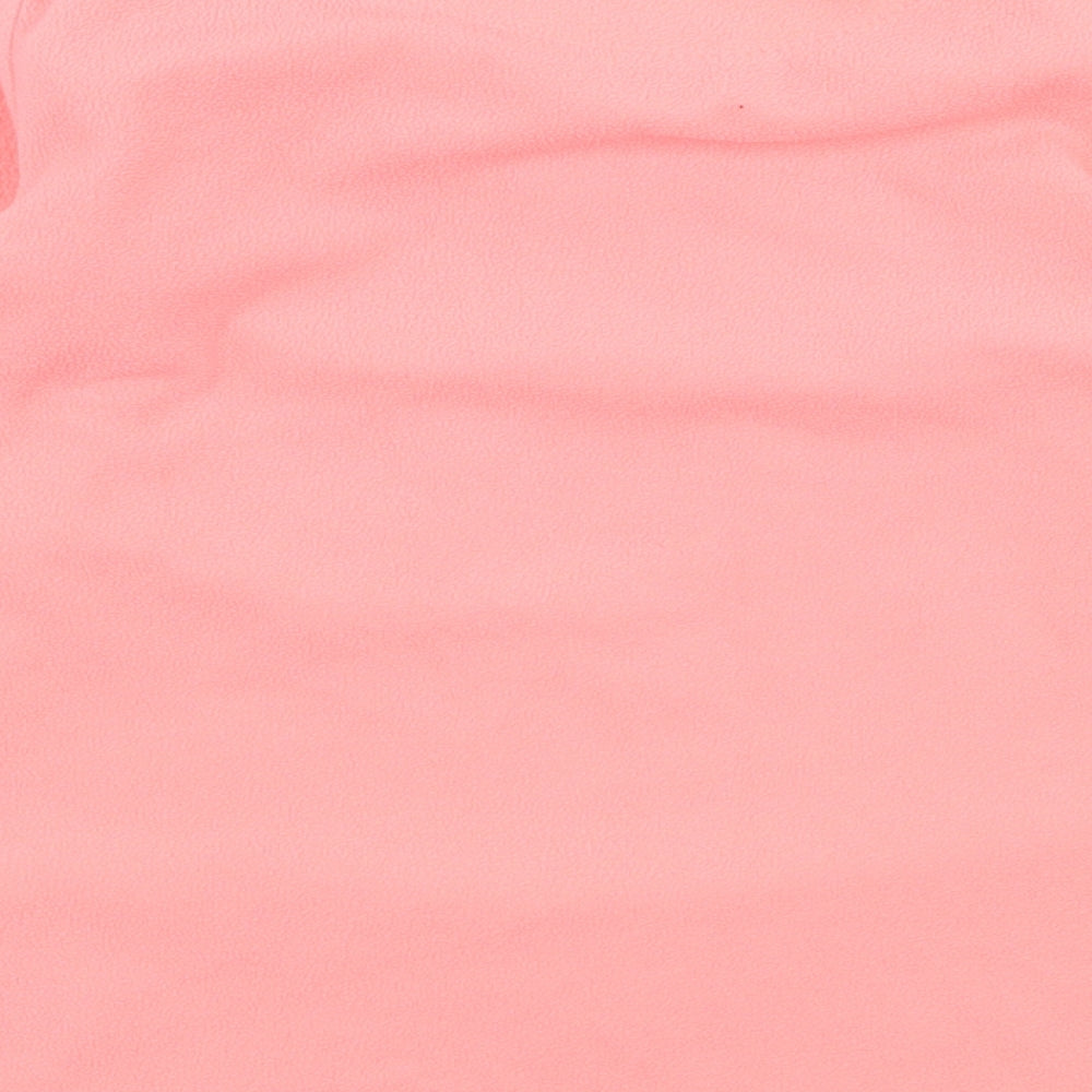 Primark Girls Pink Geometric Fleece Top Pyjama Top Size 9-10 Years  - Girl Power