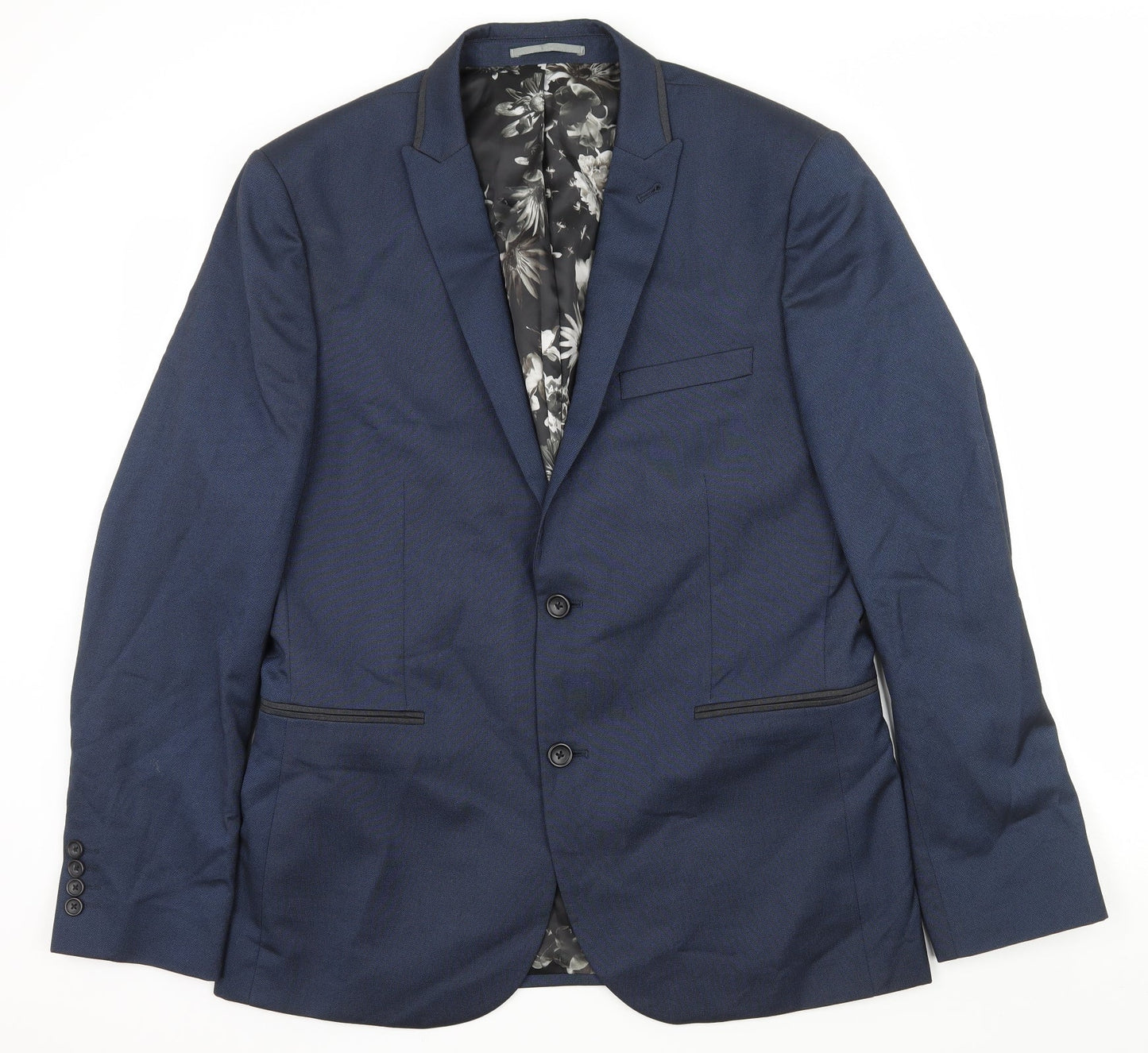 Mens UK Size L NEXT Regular Blue Suit Jacket