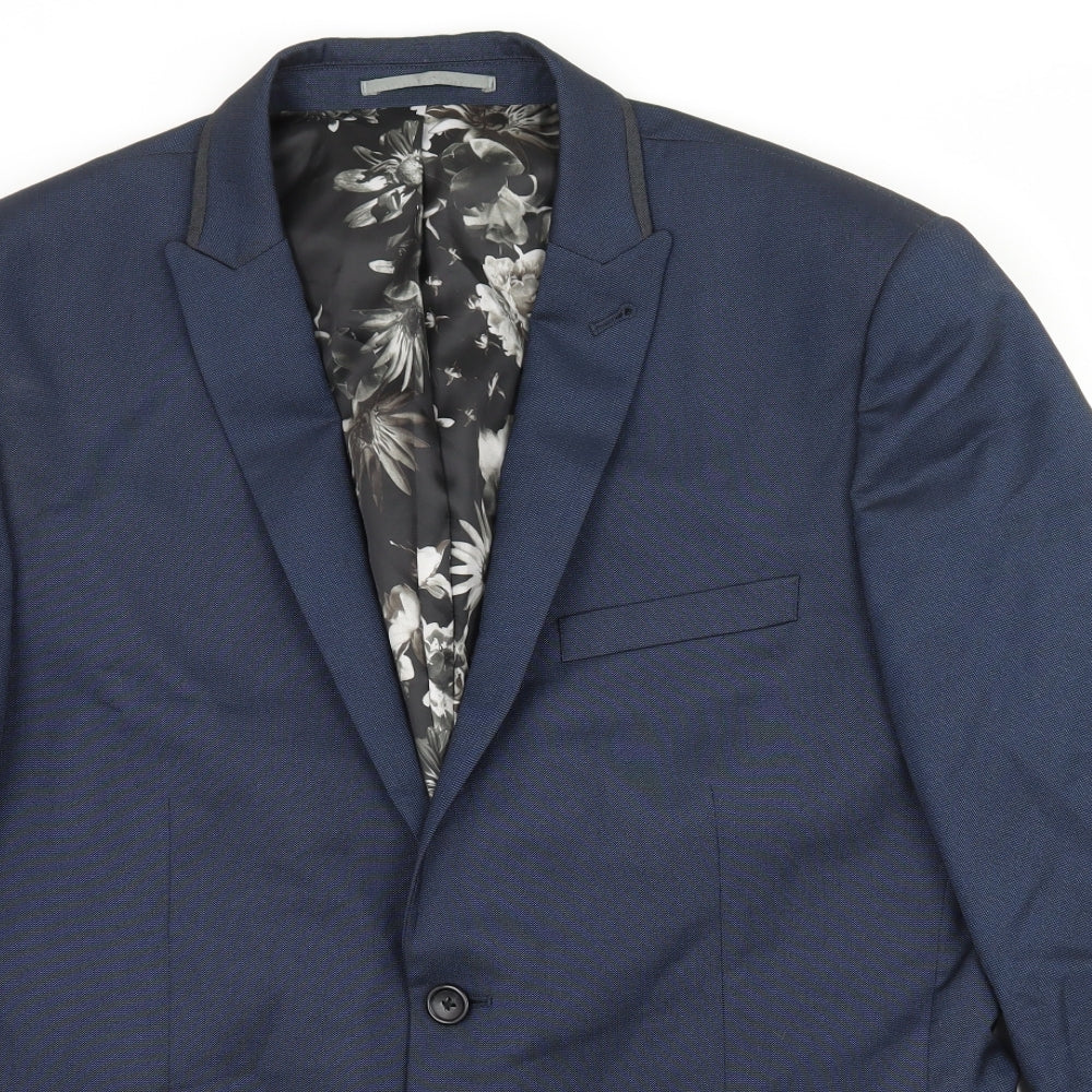 Mens UK Size L NEXT Regular Blue Suit Jacket