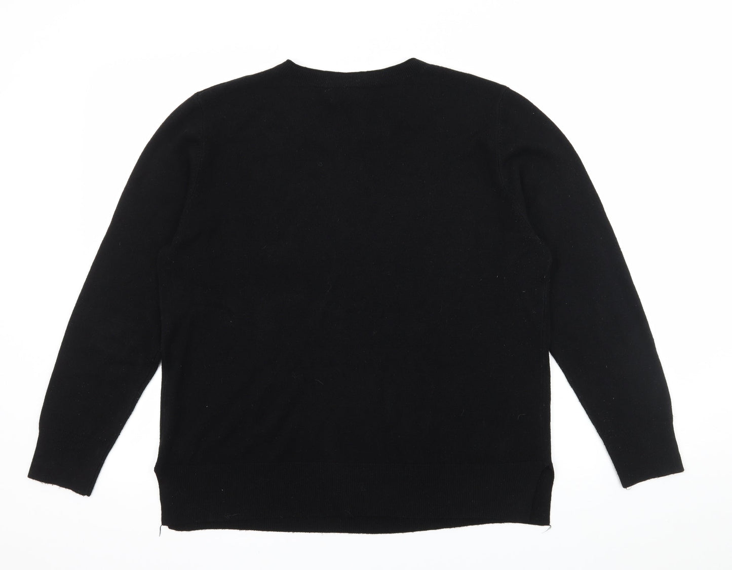Atmopshere Womens Black  Knit Pullover Jumper Size 10