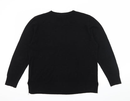 Atmopshere Womens Black  Knit Pullover Jumper Size 10