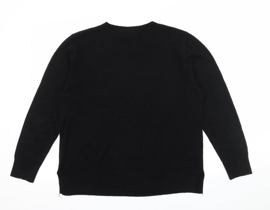 Back view of Atmosphere women’s black knit jumper, size UK 10